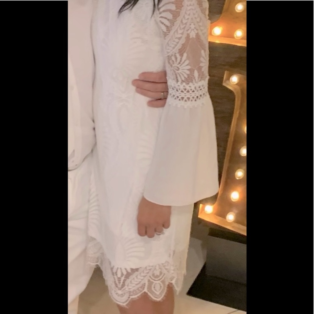 Elegant Guipure Lace Dress - Picture 8 of 8